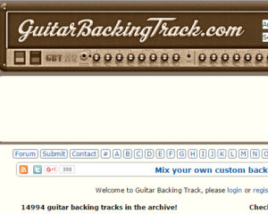 List Of Websites For Free Guitar Backing Tracks - Constantine Guitars